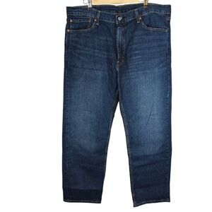 Levis 505 Regular Fit Mens Dark Wash Straight Leg Denim Jeans 40x30 00505-2540